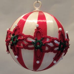 Peppermint Lace Ornament